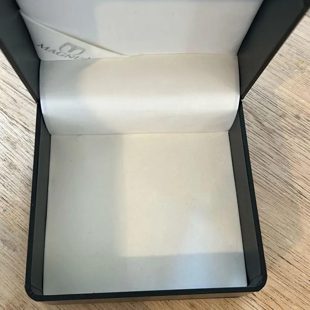 Magnus black empty watch box hard case